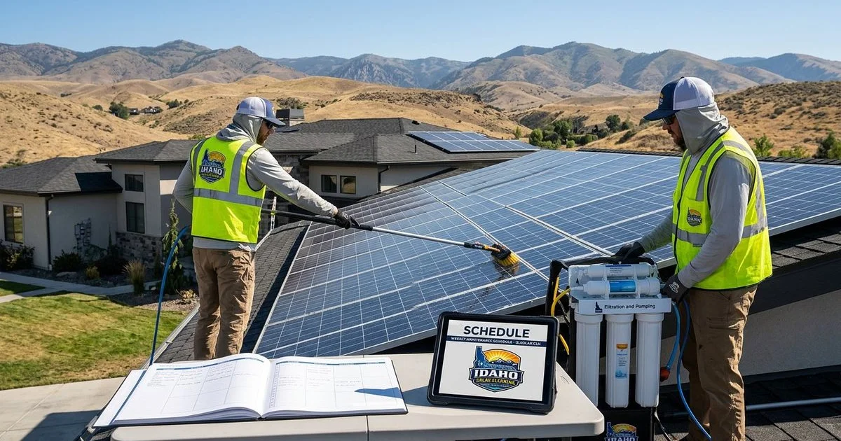 How Often Should You Clean Solar Panels in Idaho?